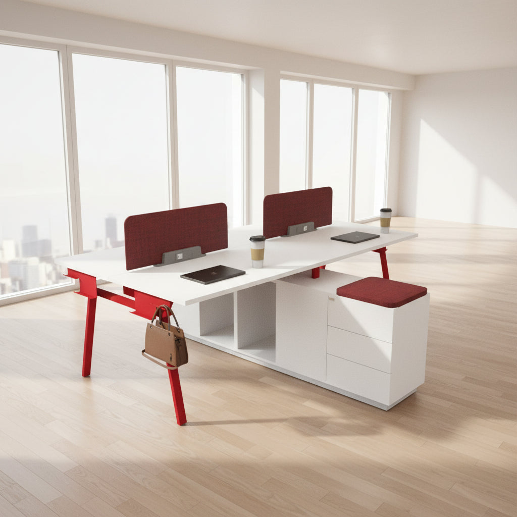 Novo Modern Office Workstation - Elhelow Style office furniture, image 4