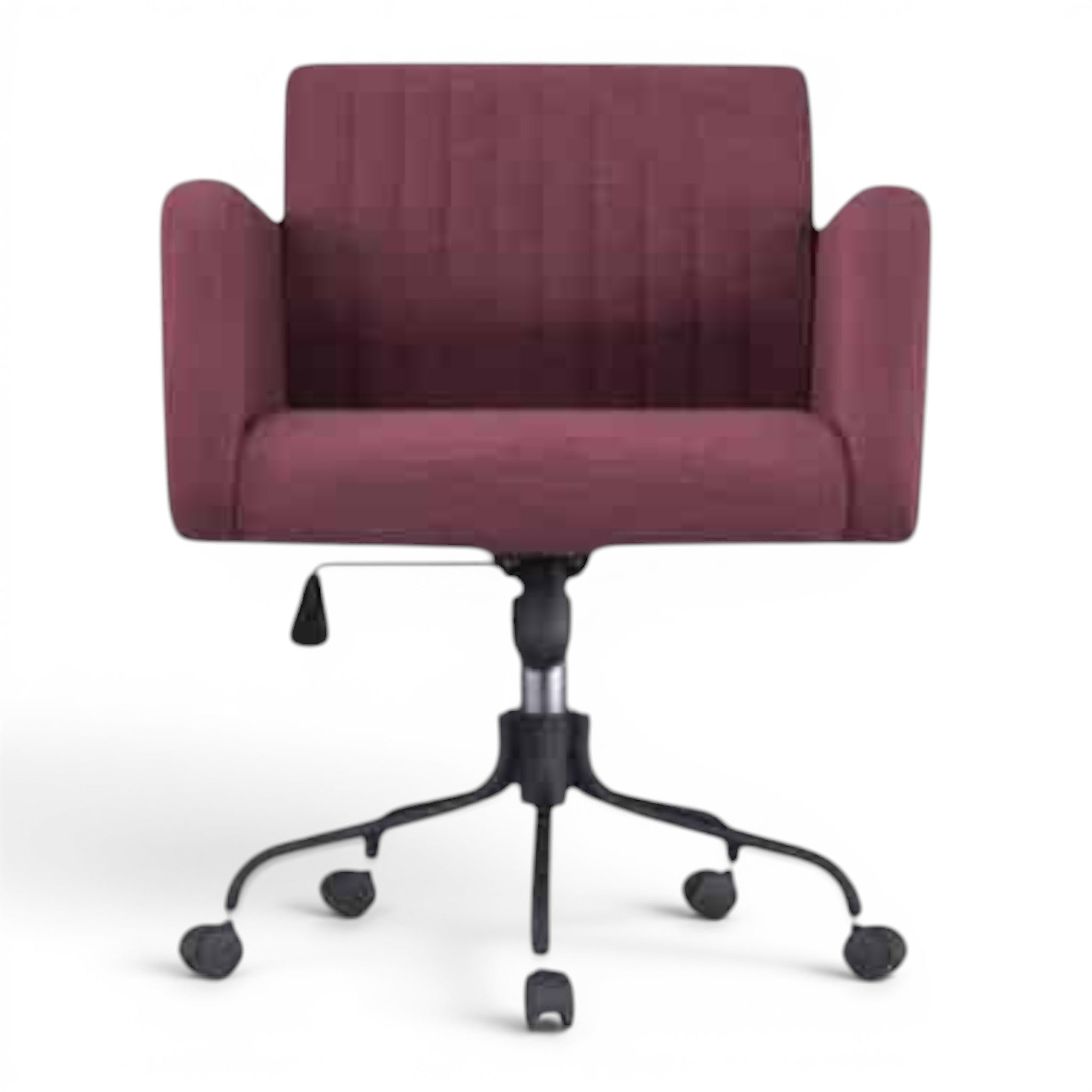 Best Adjustable Modern Fabric Vanity Armchair Purple - Elhelow Style office furniture, image 1