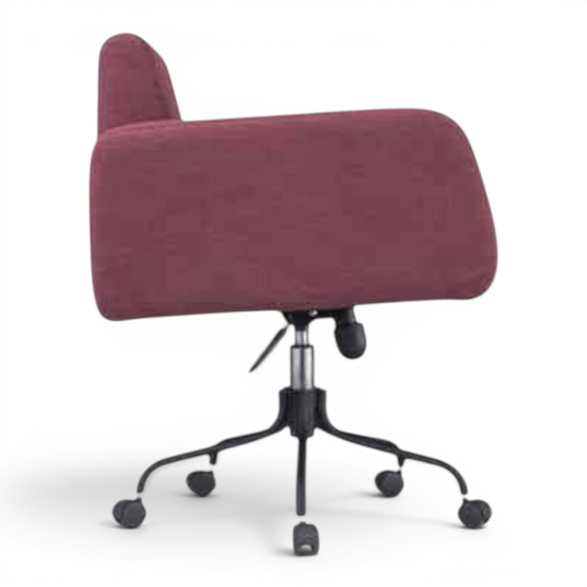 Best Adjustable Modern Fabric Vanity Armchair Purple - Elhelow Style office furniture, image 3