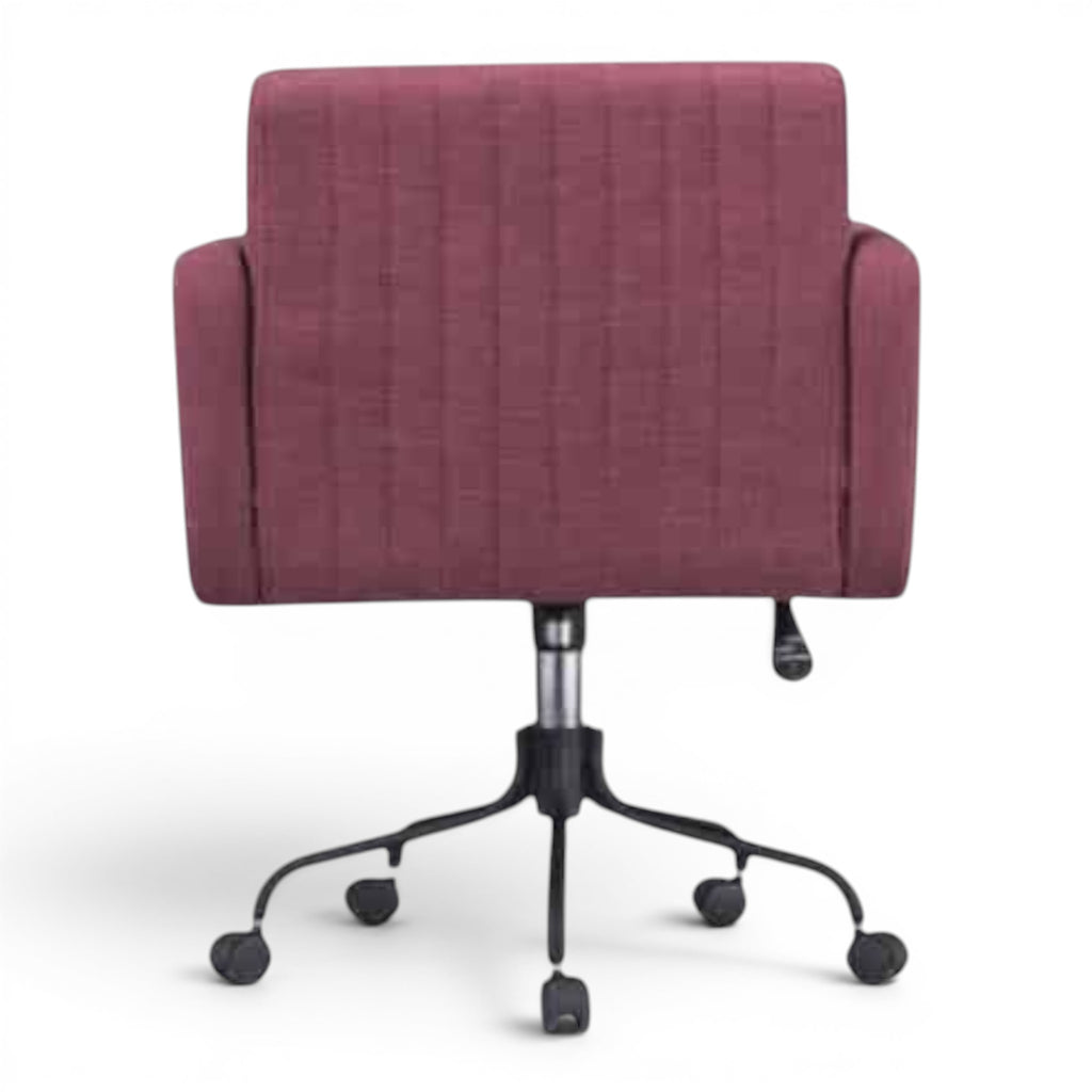 Best Adjustable Modern Fabric Vanity Armchair Purple - Elhelow Style office furniture, image 4