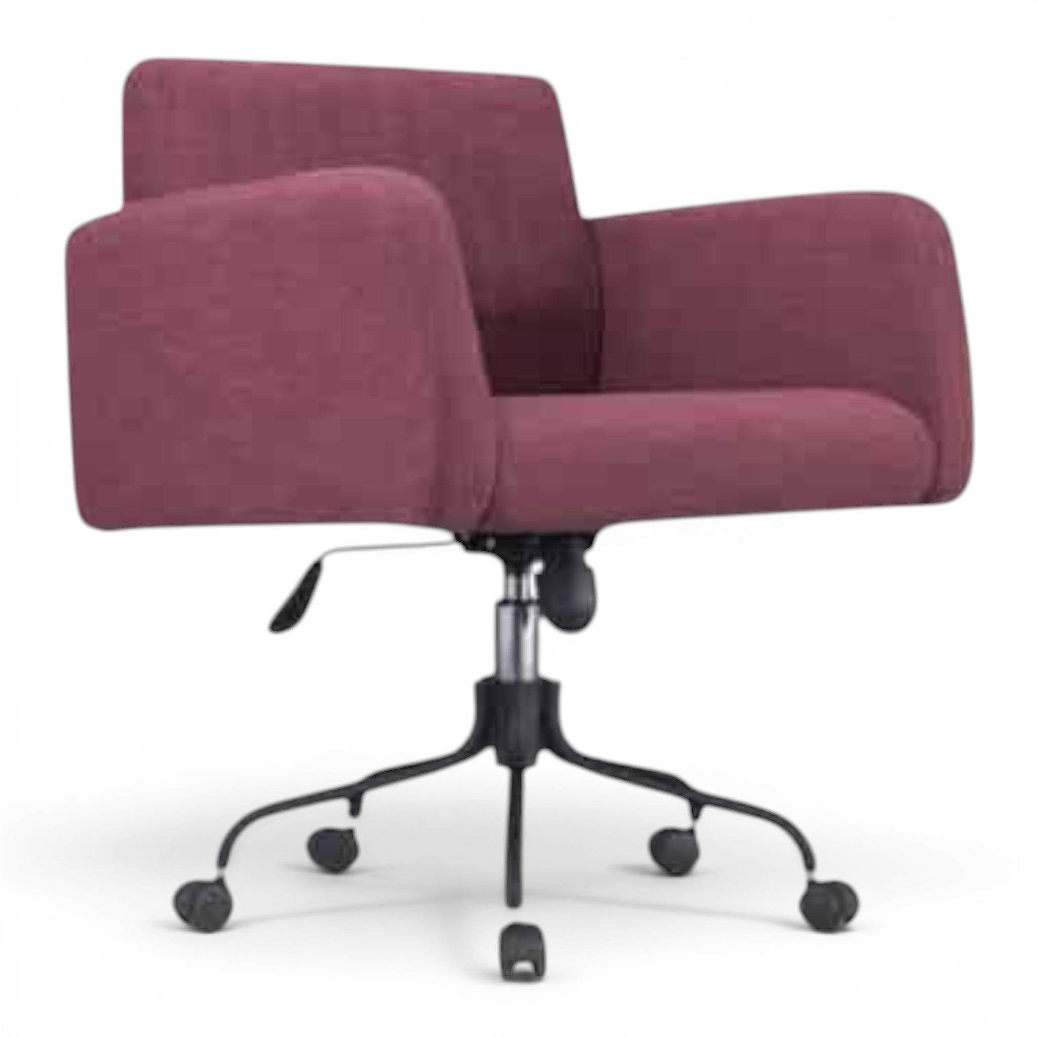 Best Adjustable Modern Fabric Vanity Armchair Purple - Elhelow Style office furniture, image 2