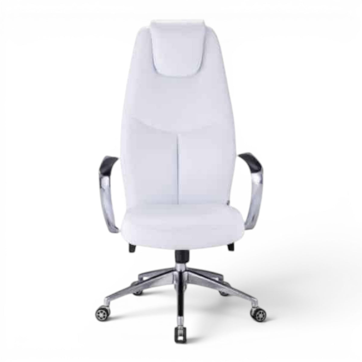 Best Luxury Modern Leather White Chair - Elhelow Style office furniture, image 1