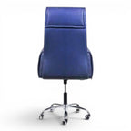 Best Modern blue leather chair - Elhelow Style office furniture, image 1