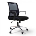 Black Ergonomic Task Chair - Elhelow Style office furniture, image 2