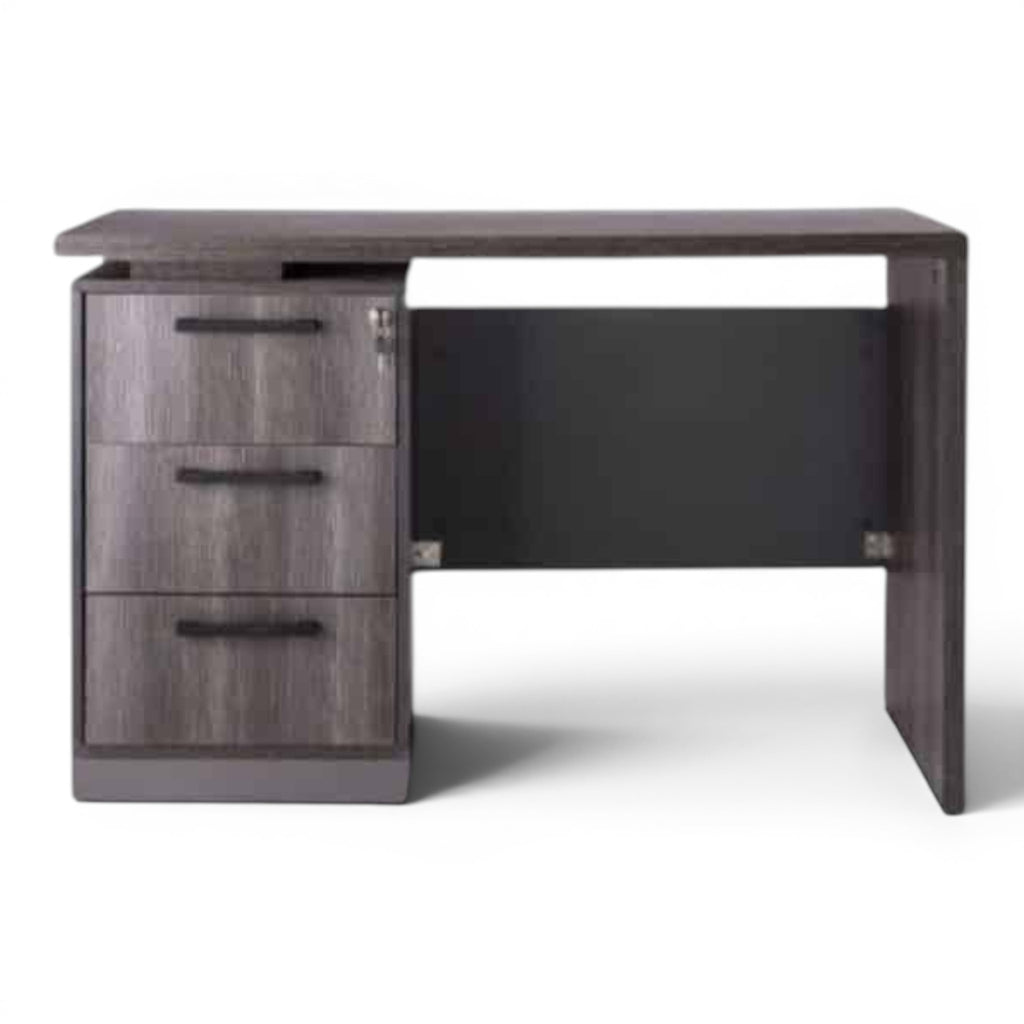 Best Modern Gray Desk With 3 Drawers - Elhelow Style office furniture, image 2