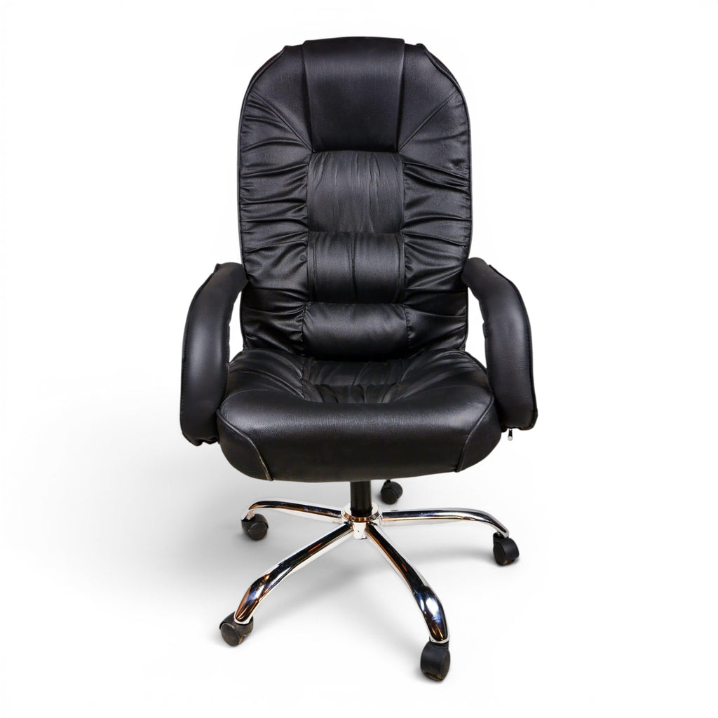 High manager Leather Office Chair Black - Elhelow Style office furniture, image 1