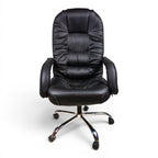 High manager Leather Office Chair Black - Elhelow Style office furniture, image 1
