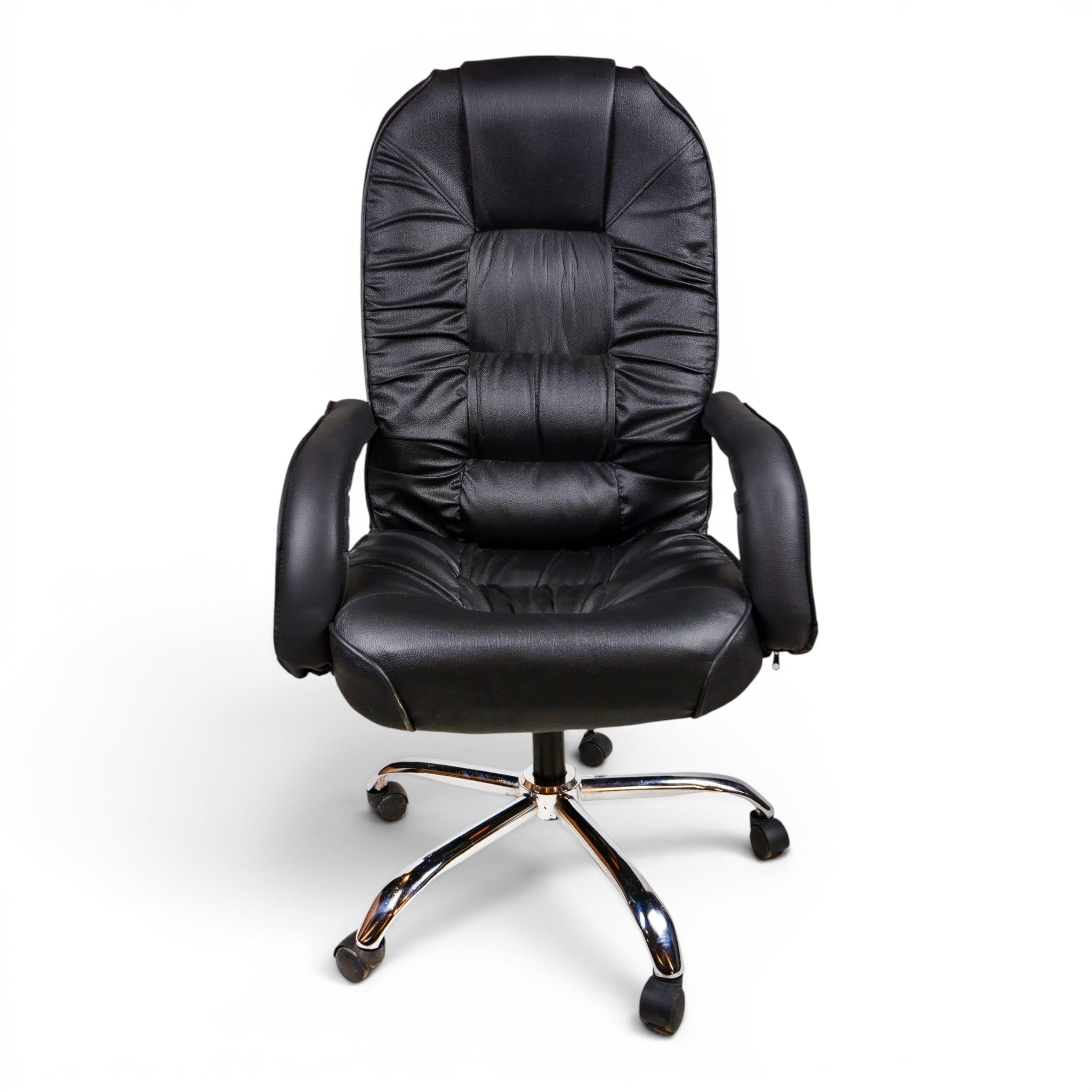 High manager Leather Office Chair Black - Elhelow Style office furniture, image 1