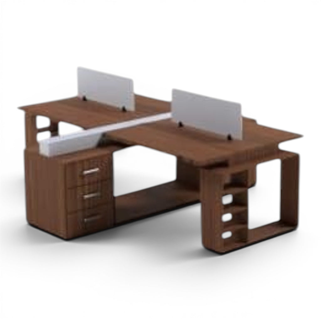 Workstation Desk 4 Cluster - Elhelow Style office furniture, image 1