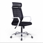 Nova High Mesh Office Chair White frame