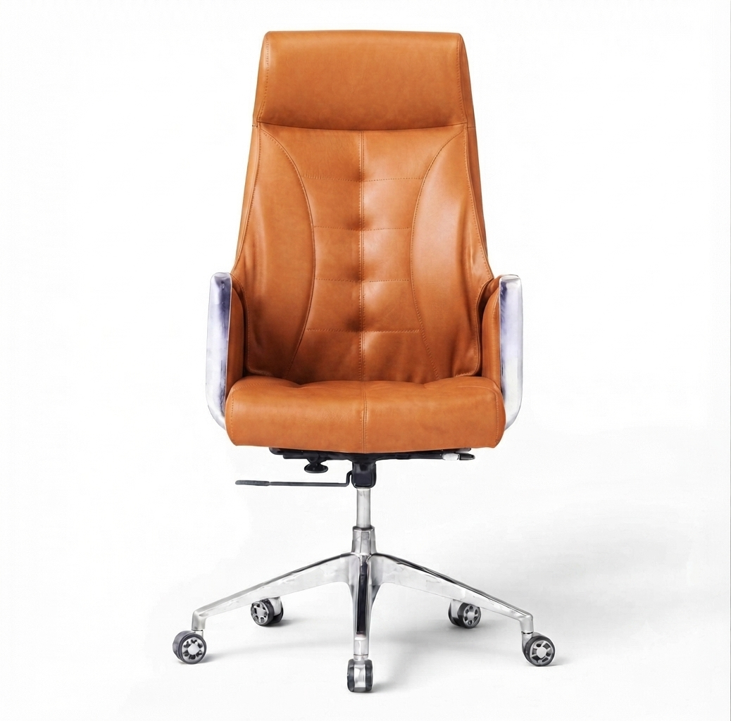 Best Modern Luxury Gray Leather Chair | Premium Executive Seating - Elhelow Style office furniture, image 5