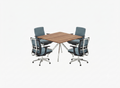Long Meeting Table with Arranged Chairs | Flexible Conference Set - Elhelow Style office furniture, image 2