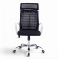 Nova High Mesh Office Chair White frame