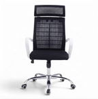 Nova High Mesh Office Chair White frame