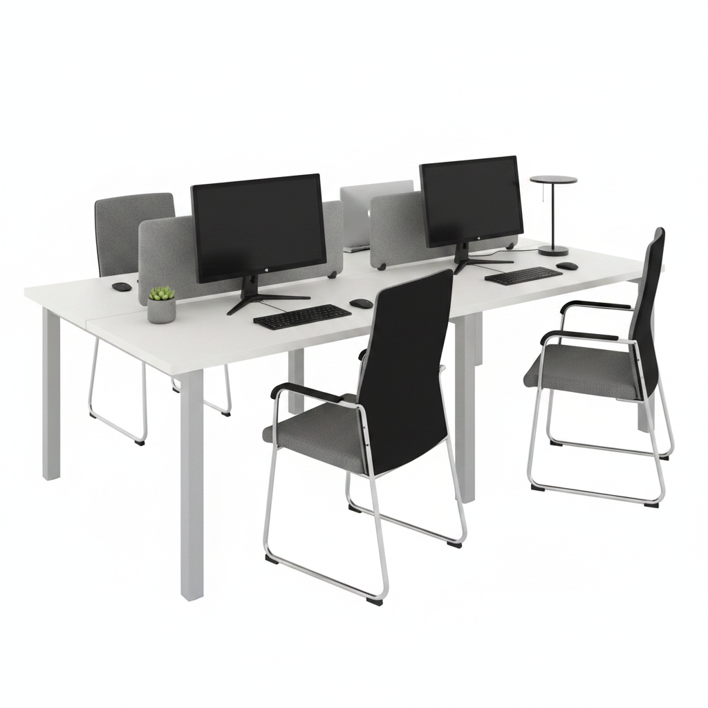 Deci The Perfect Wooden and metal Work Station - Elhelow Style office furniture, image 1