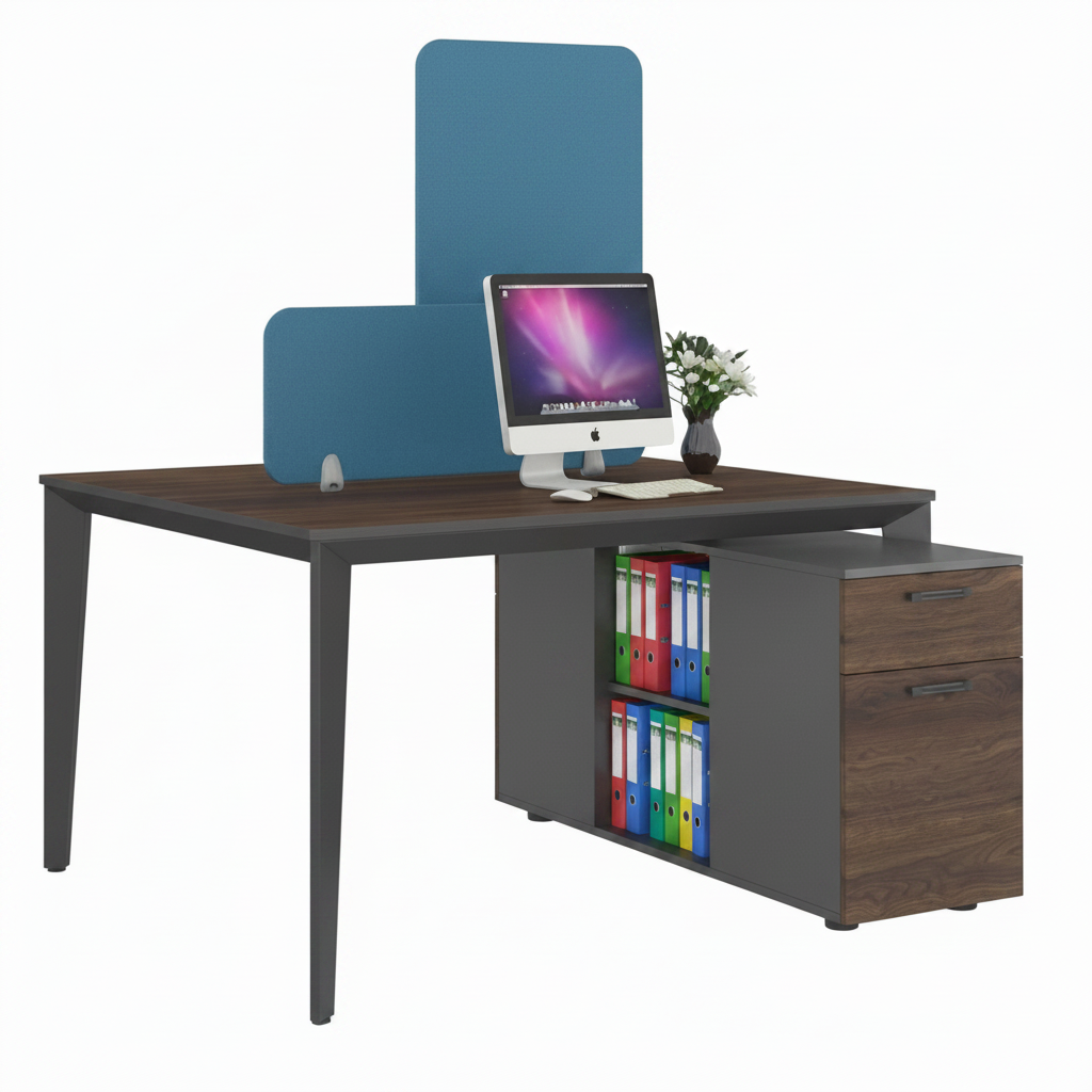 The Perfect Wooden and metal Work Station - Elhelow Style office furniture, image 1