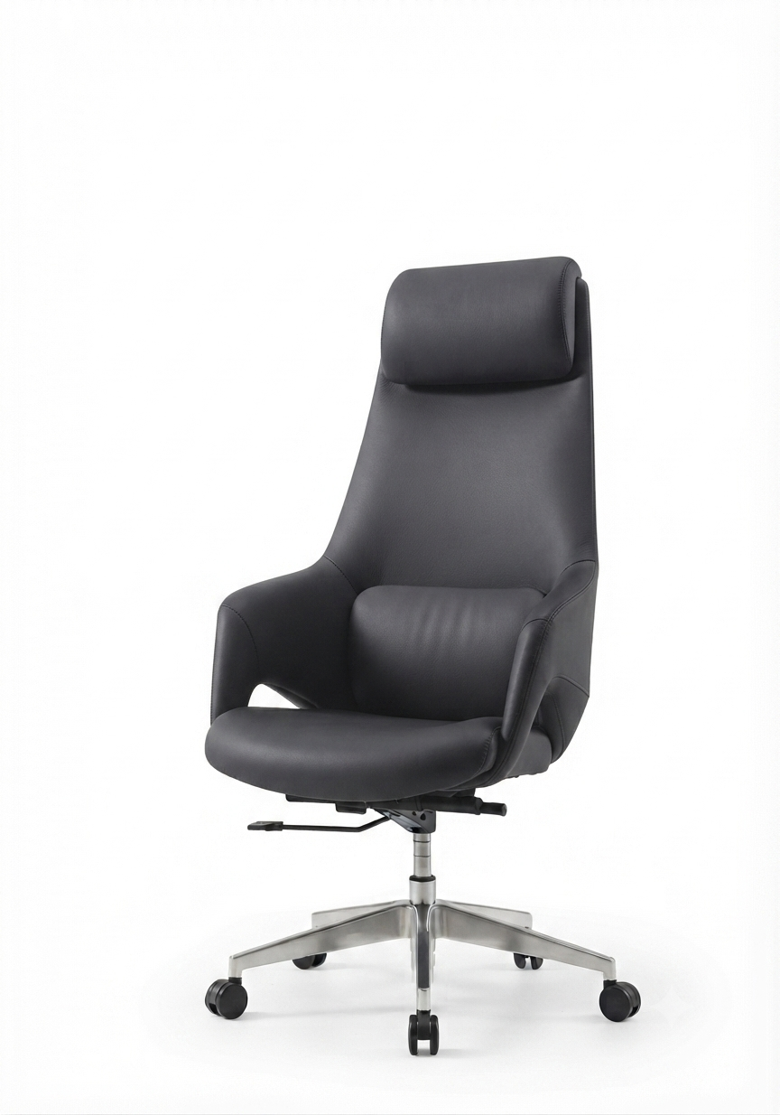 Regzy Executive Leather Chair | Premium High-Back Office Seating - Elhelow Style office furniture, image 1