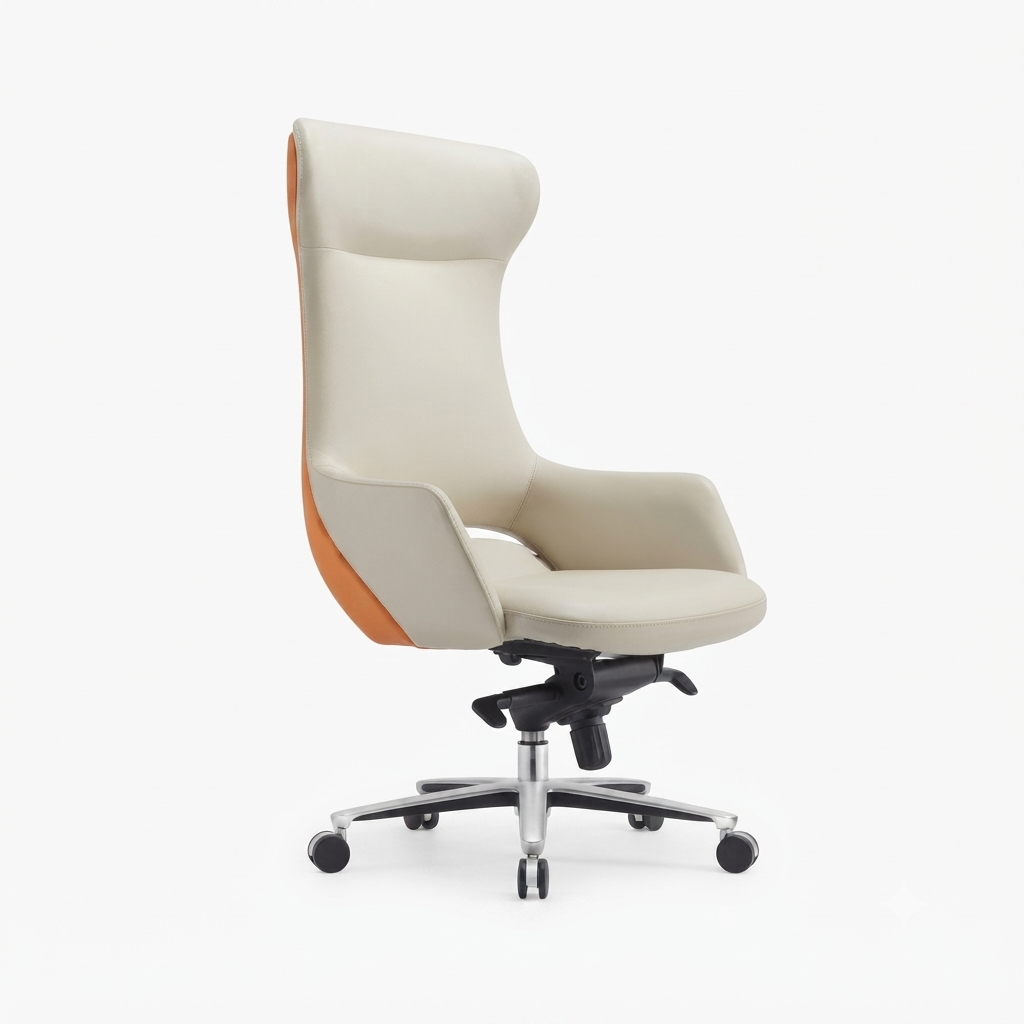 Aura Executive Leather Chair | Premium High-Back Office Seating - Elhelow Style office furniture, image 2