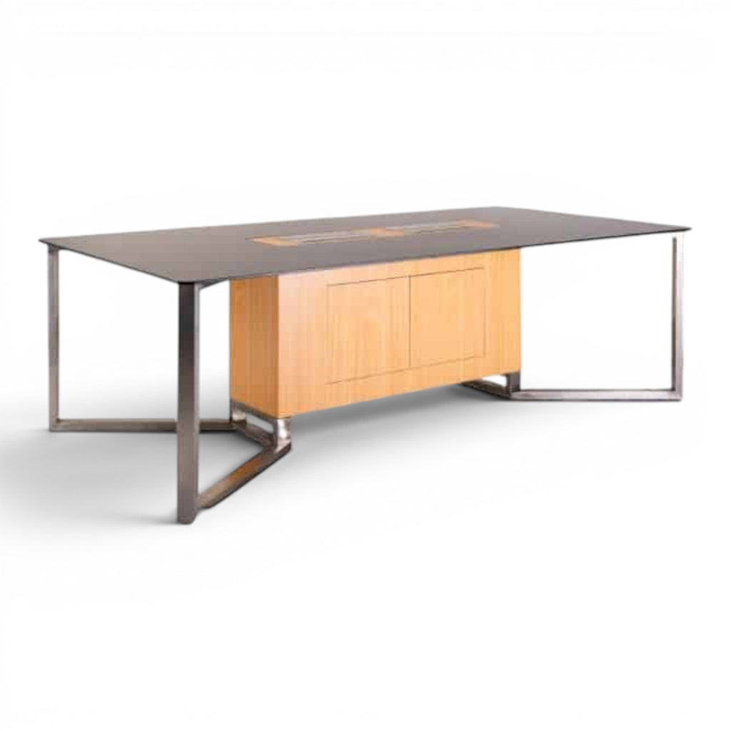 Meeting table with wooden storage compartment - Elhelow Style office furniture, image 1