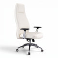 أفضل كرسي جلد أبيض فاخر - Best White Leather Luxury Chair - Elhelow Style office furniture, image 2