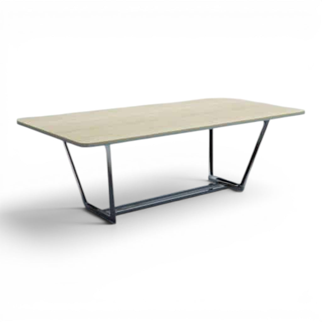 طاولة اجتماعات ماريون خشبية فاتحة - Light Wooden Meeting Table - Elhelow Style office furniture, image 1