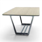 طاولة اجتماعات ماريون خشبية فاتحة - Light Wooden Meeting Table - Elhelow Style office furniture, image 2
