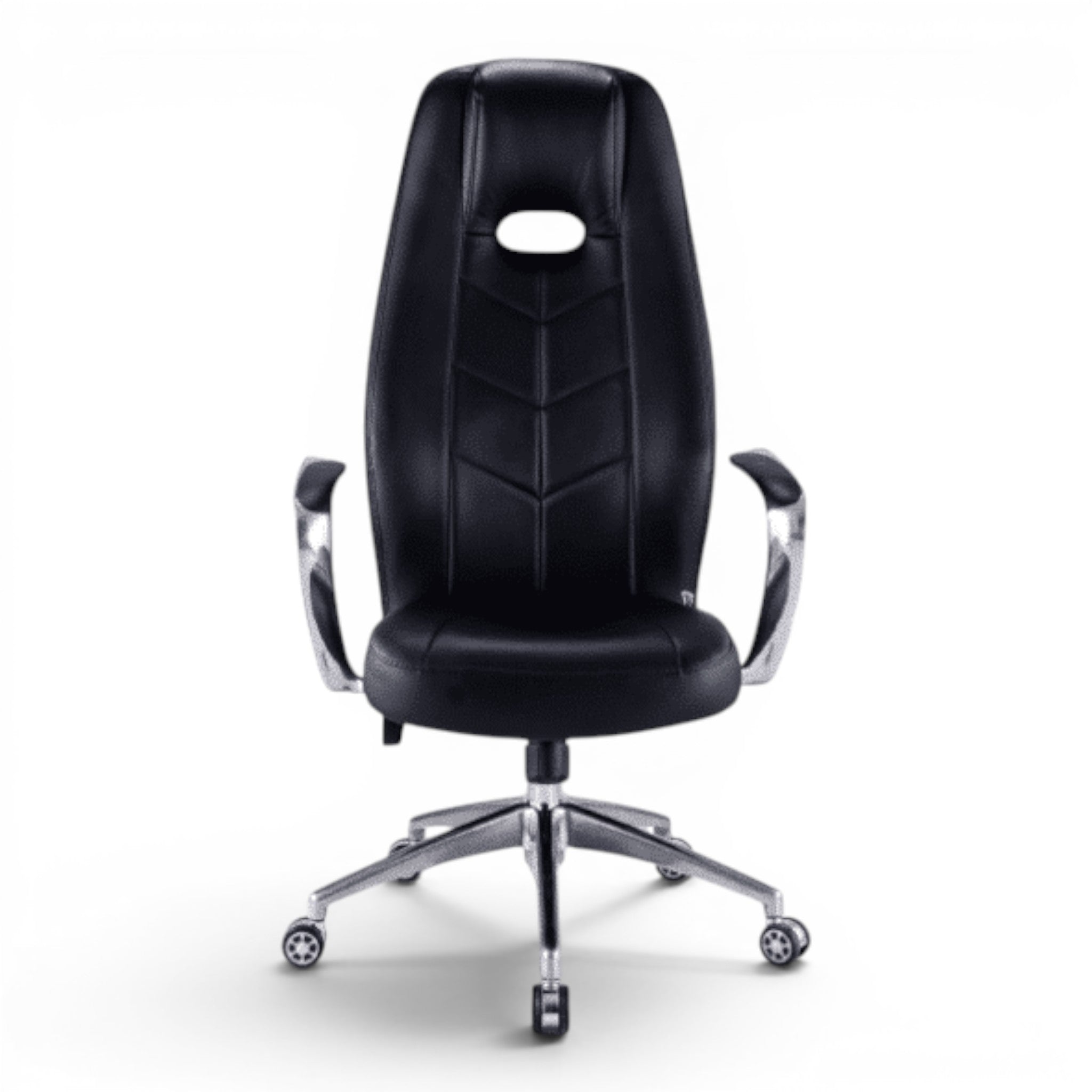 Black Leather Manager Chair - Elhelow Style office furniture, image 1