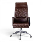 Best Brown Leather Executive Office Chair - Elhelow Style office furniture, image 1