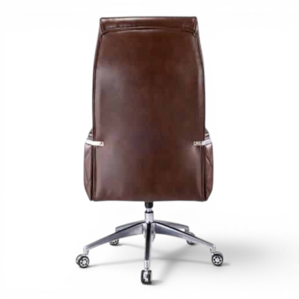 Best Brown Leather Executive Office Chair - Elhelow Style office furniture, image 4