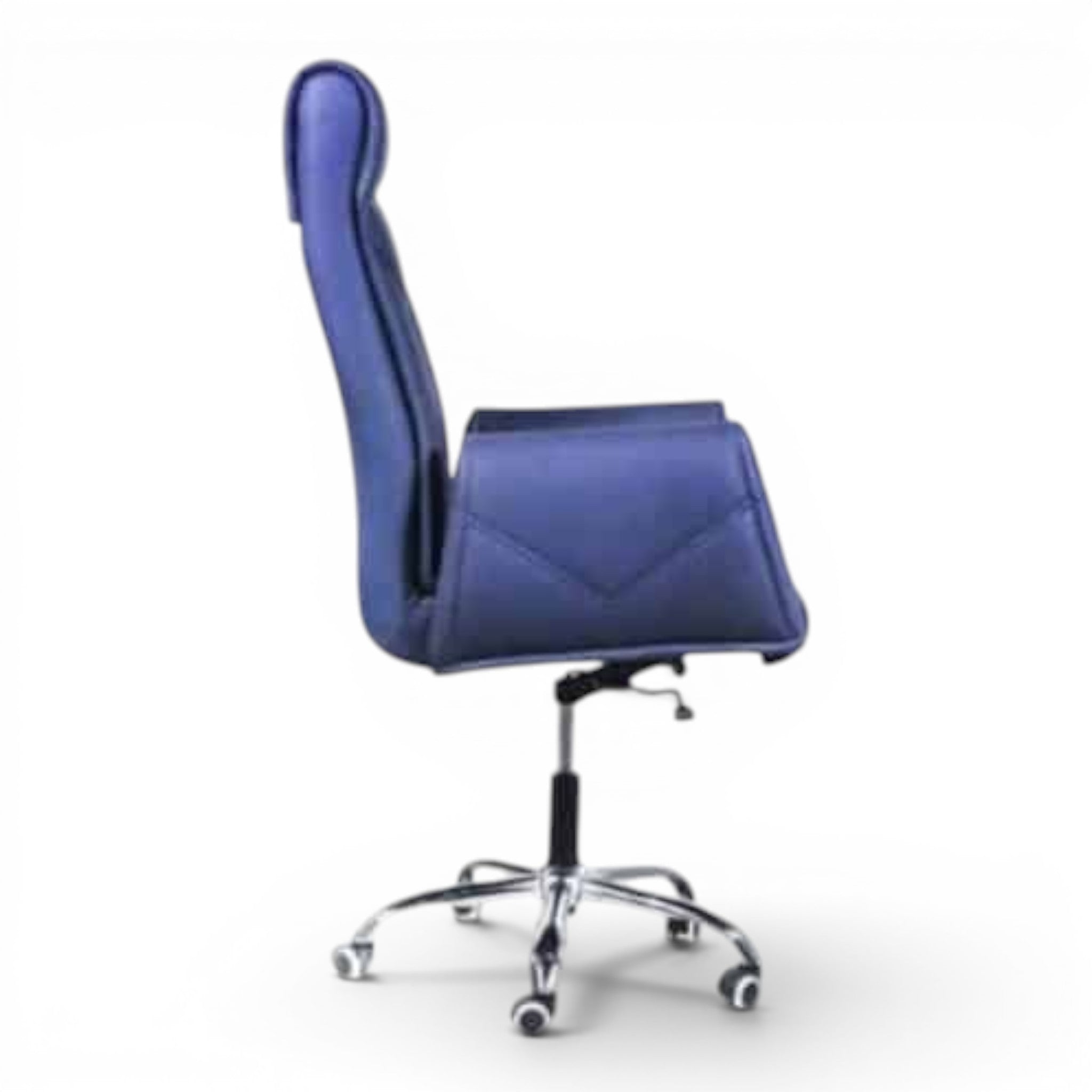 Blue Leather Manager Chair - Elhelow Style office furniture, image 3