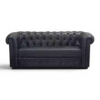 Chester Black Sofa - Elhelow Style office furniture, image 1