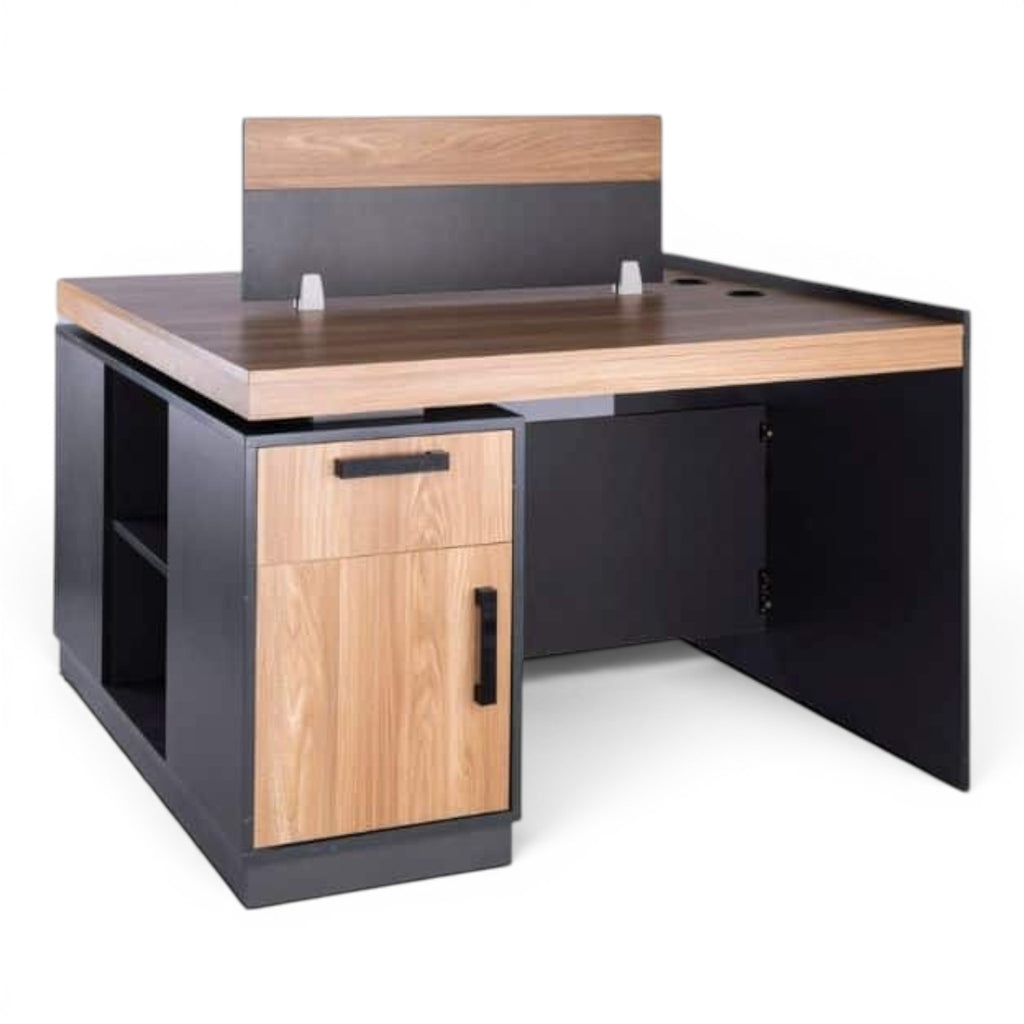 Discover The Perfect Wooden Work Station with aluminum supports - Elhelow Style office furniture, image 2