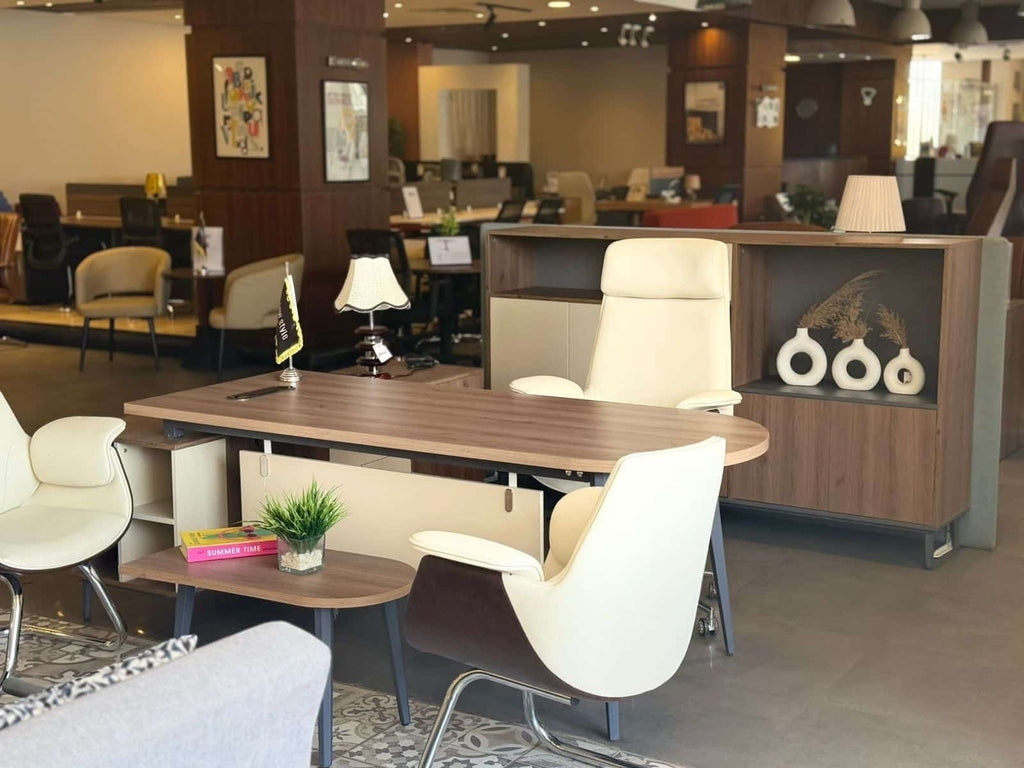 Magenta Executive Modern Office Desk - Elhelow Style office furniture, image 2