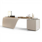 Dolly Best Luxury Beige Desk in Egypt - Elhelow Style office furniture, image 2