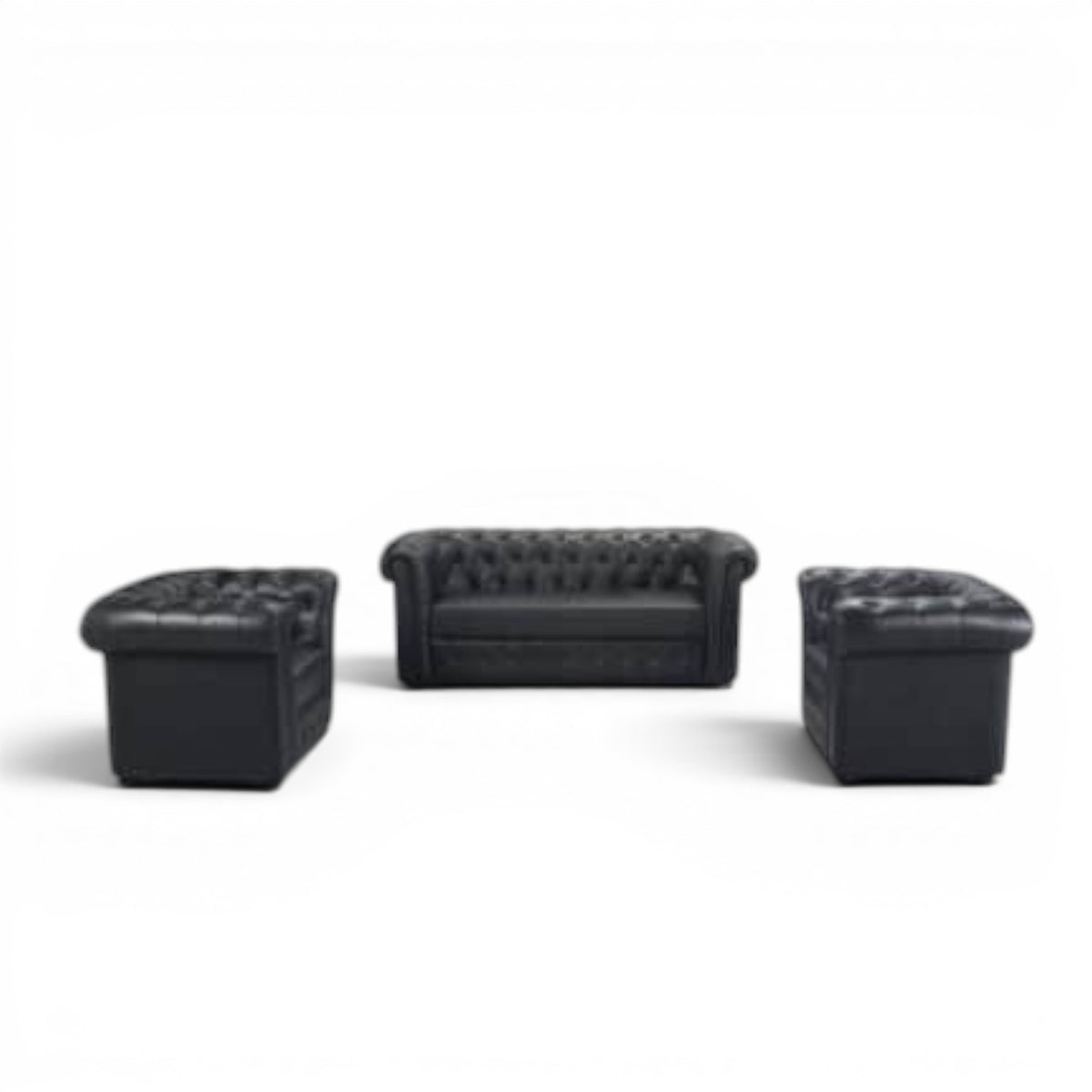 Chester Black Sofa - Elhelow Style office furniture, image 2