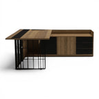 Brown Manager Desk - Elhelow Style office furniture, image 1