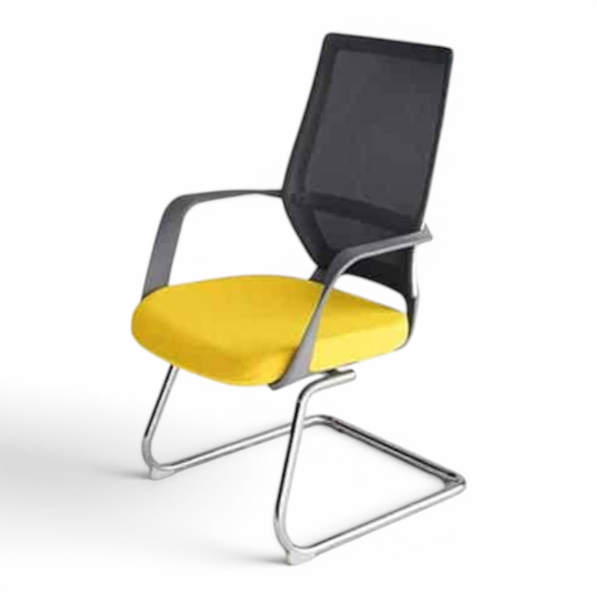 Fixed Mesh Chair With Steel Base - Elhelow Style office furniture, image 1