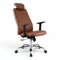 Elevate Your Workspace with the Best Brown Leather Chair - Elhelow Style office furniture, image 2