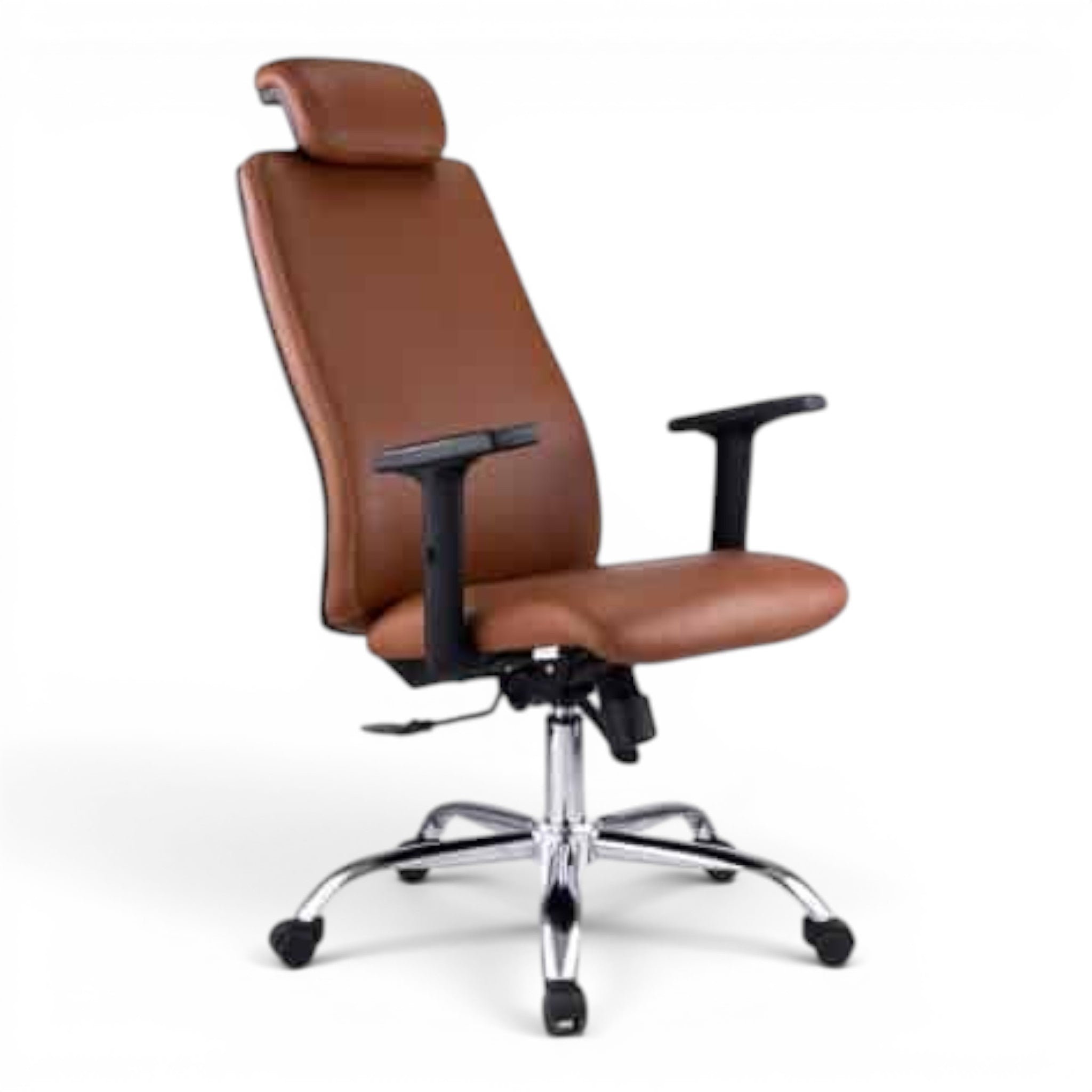 Elevate Your Workspace with the Best Brown Leather Chair - Elhelow Style office furniture, image 2