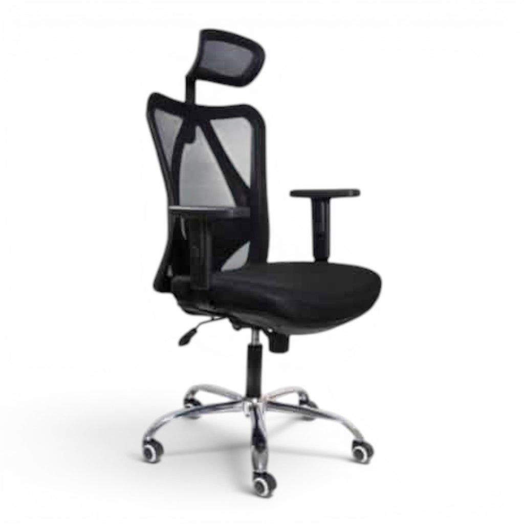 Black Manager Chair – Ergonomic design and standard size - Elhelow Style office furniture, image 2