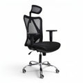 كرسي مدير أسود إرجونومي مقاس قياسي - Black Manager Chair Ergonomic Design - Elhelow Style office furniture, image 2