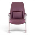 Best Waiting Purple Leather Chair - Elhelow Style office furniture, image 1