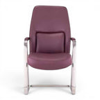 Best Waiting Purple Leather Chair - Elhelow Style office furniture, image 1