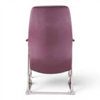 Best Waiting Purple Leather Chair - Elhelow Style office furniture, image 3