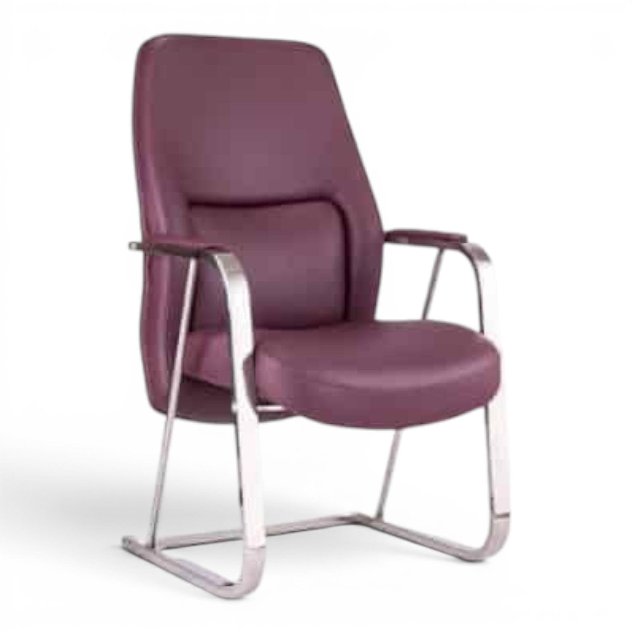 Best Waiting Purple Leather Chair - Elhelow Style office furniture, image 2