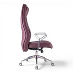Best Purple Leather Chair - Elhelow Style office furniture, image 3