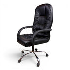 High manager Leather Office Chair Black - Elhelow Style office furniture, image 2