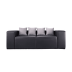 أفضل أريكة جلدية سوداء عصرية - Best Modern Black Leather Sofa - Elhelow Style office furniture, image 2