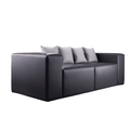 أفضل أريكة جلدية سوداء عصرية - Best Modern Black Leather Sofa - Elhelow Style office furniture, image 1