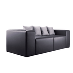 أفضل أريكة جلدية سوداء عصرية - Best Modern Black Leather Sofa - Elhelow Style office furniture, image 1